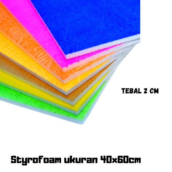 Osaka Styrofoam Polos Warna 40X60