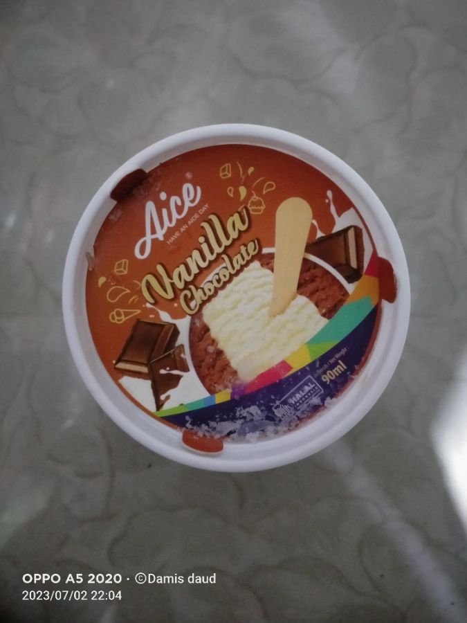 Aice vanilla chocolate cup