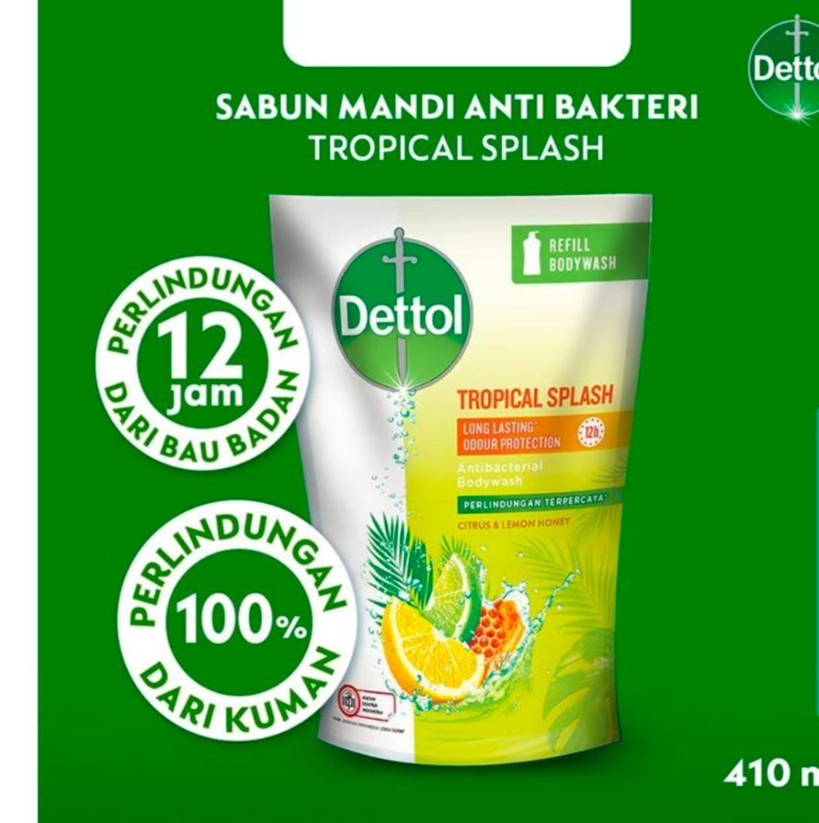 DETTOL TROPICAL SPLASH 410GR