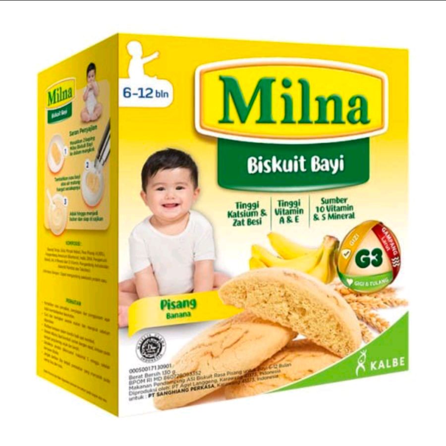 BISKUIT MILNA RASA PISANG 130GR