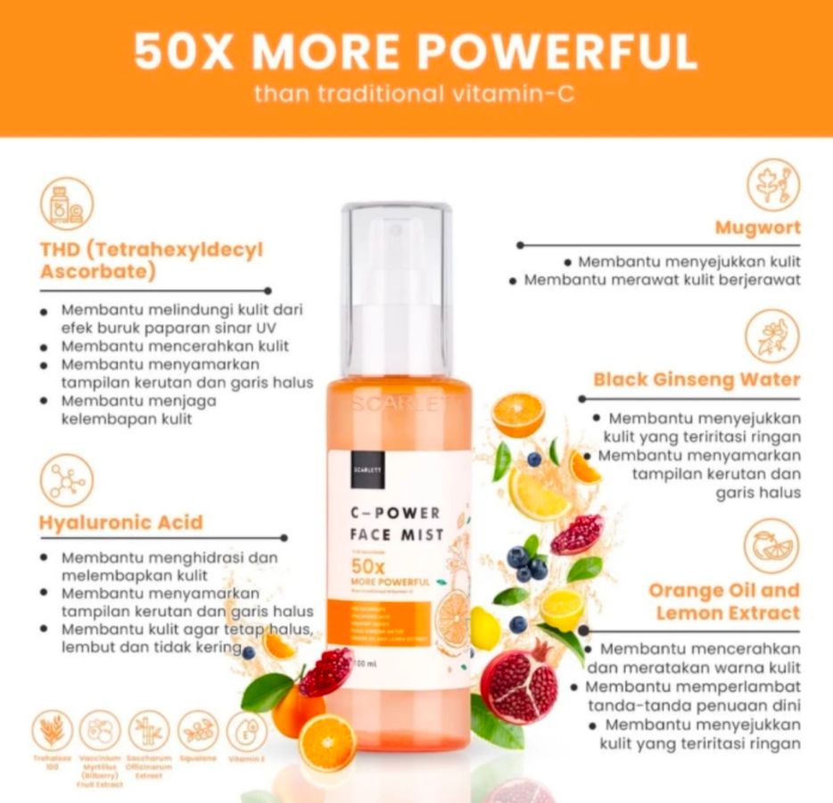 SCARLETT C-POWER  FACE MIST