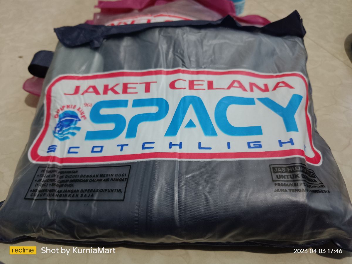 STELAN JAS HUJAN SPACY 