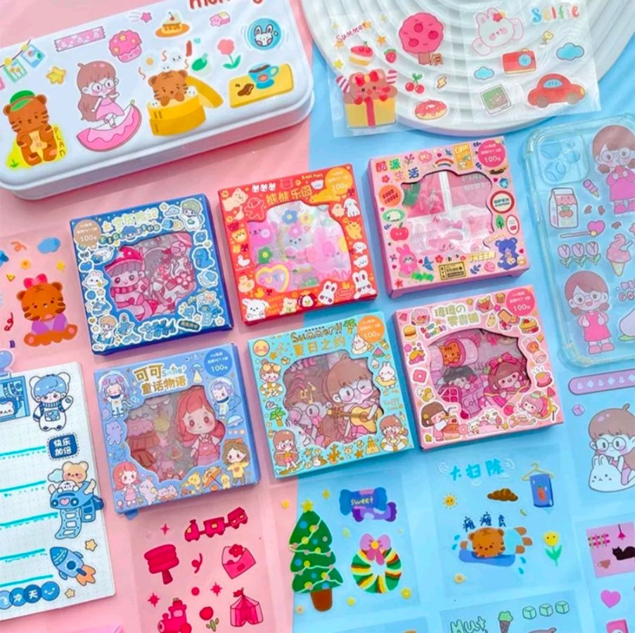 STIKER karakter ISI 100 