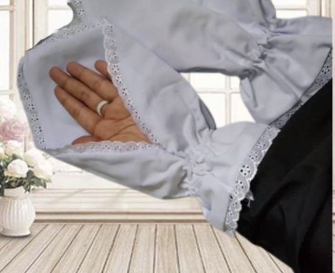 Sarung tangan umroh umrah katun polos pendek
