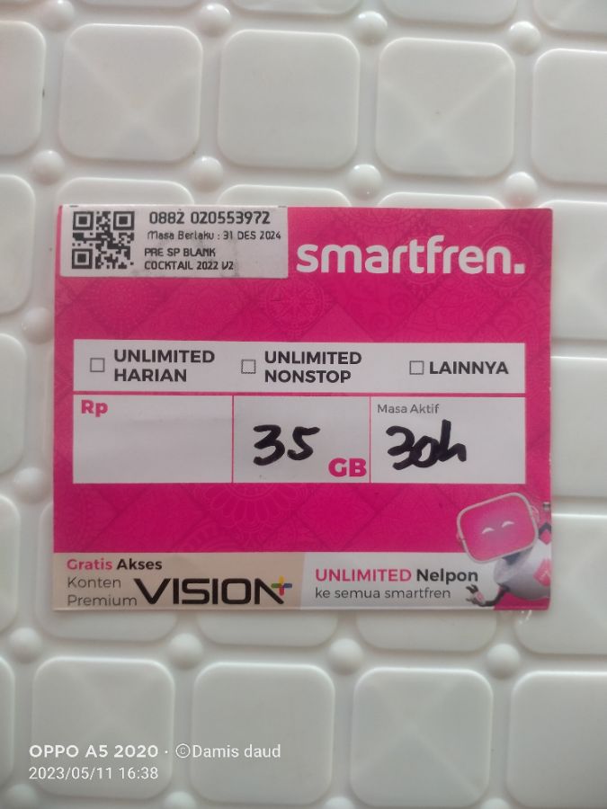 Kartu data smart 35gb 30h
