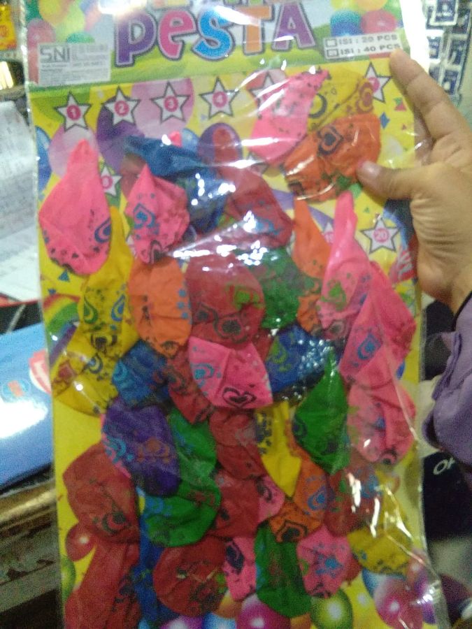 BALON TIUP ISI 40pcs