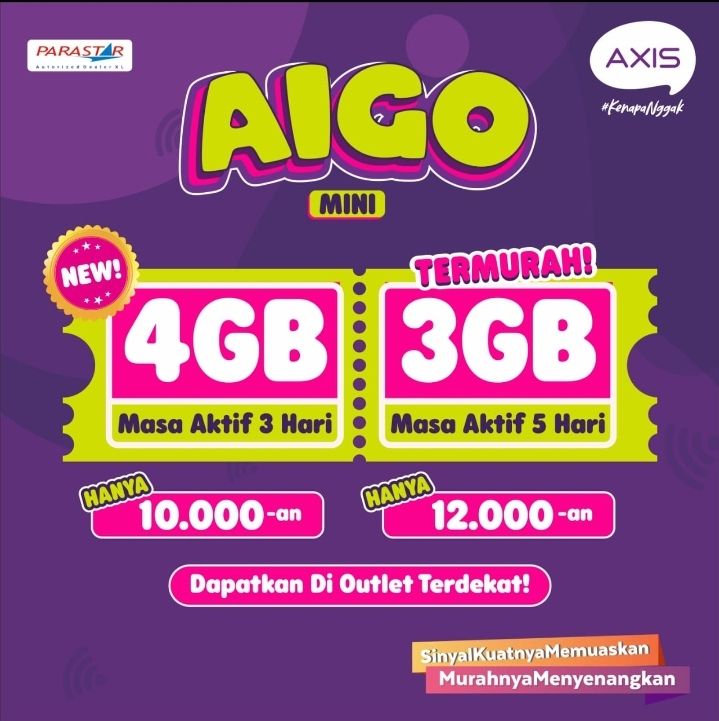 Injek Axis 4gb 3hari