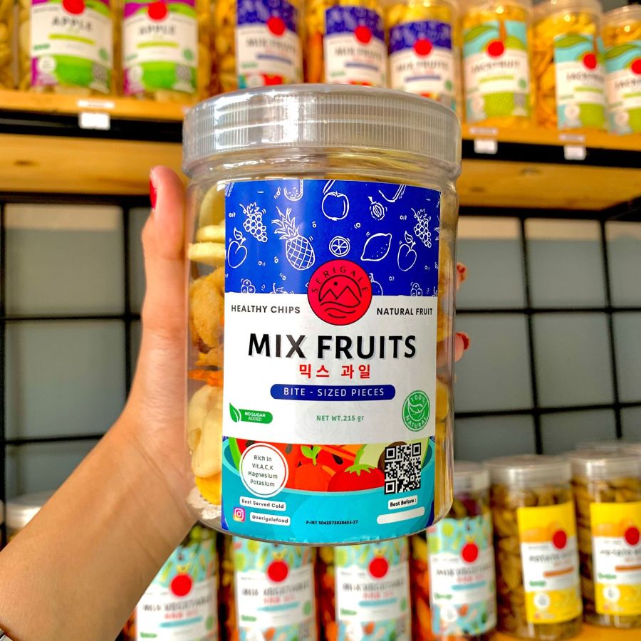 Keripik Mix Buah Kemasan Toples 650 ml