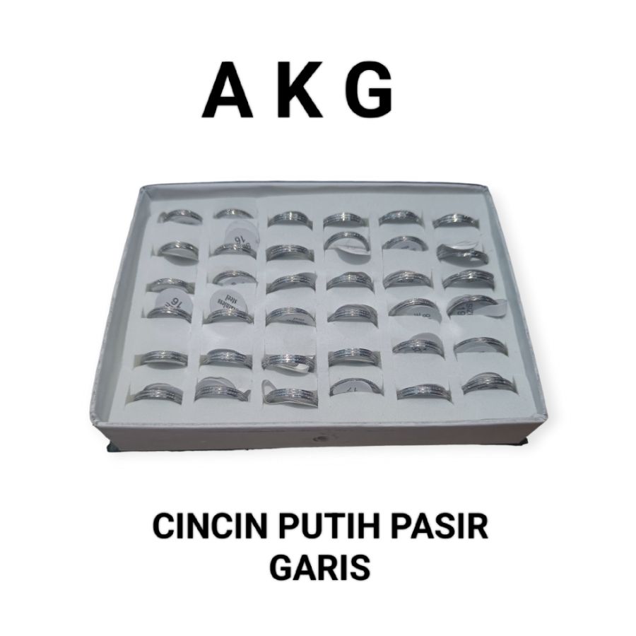CINCIN PUTIH PASIR GARIS