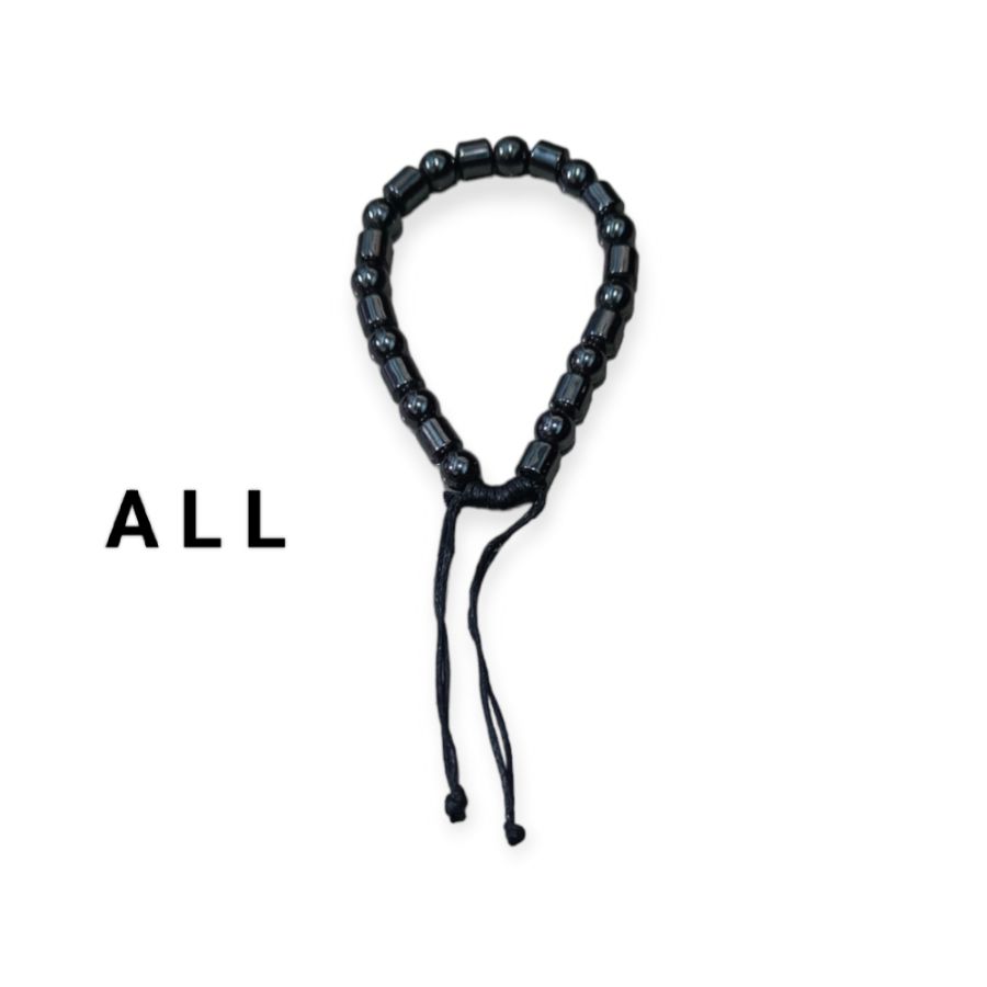 Gelang tarik hitam/love gold