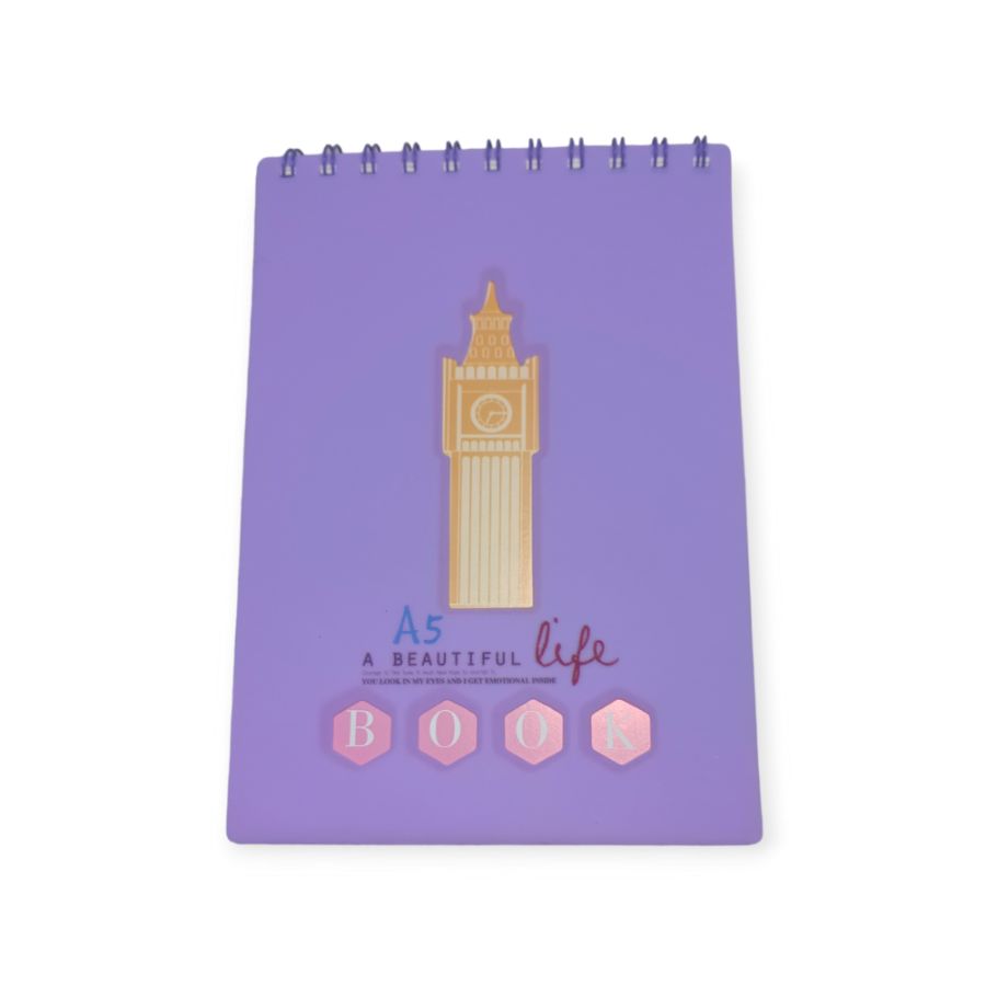 DIARY SPIRAL A5 UNGU