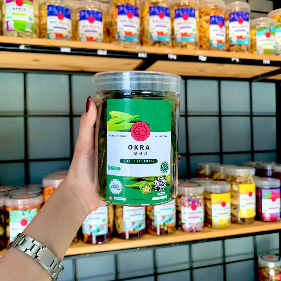 KERIPIK OKRA PREMIUM KEMASAN TOPLES 650 ML