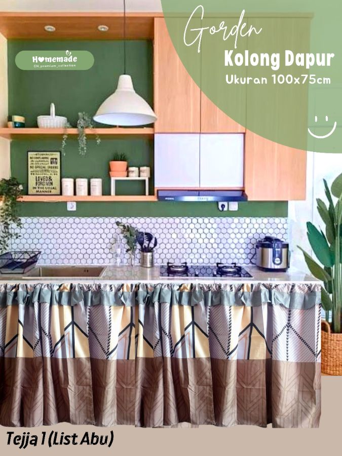 Gorden Kolong Dapur - TEJJA 1  (obral murah)