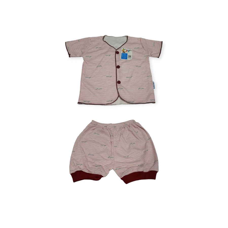 Stelan pendek garis Moms Gift