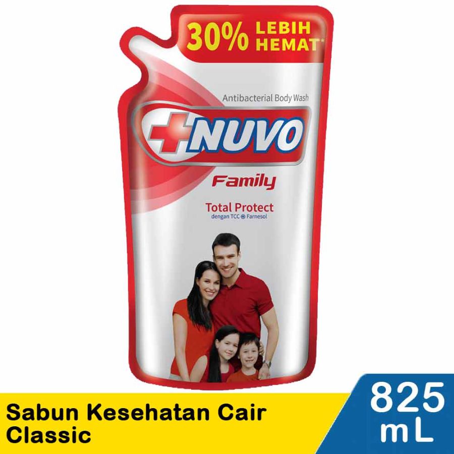 Sabun Cair Nuvo Family Refill (All Variants) 825ml