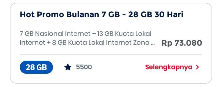 Data tsel hot promo 28gb 30hari