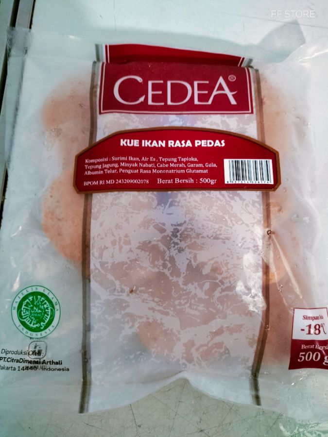 Kue ikan pedas cedea 500 gr