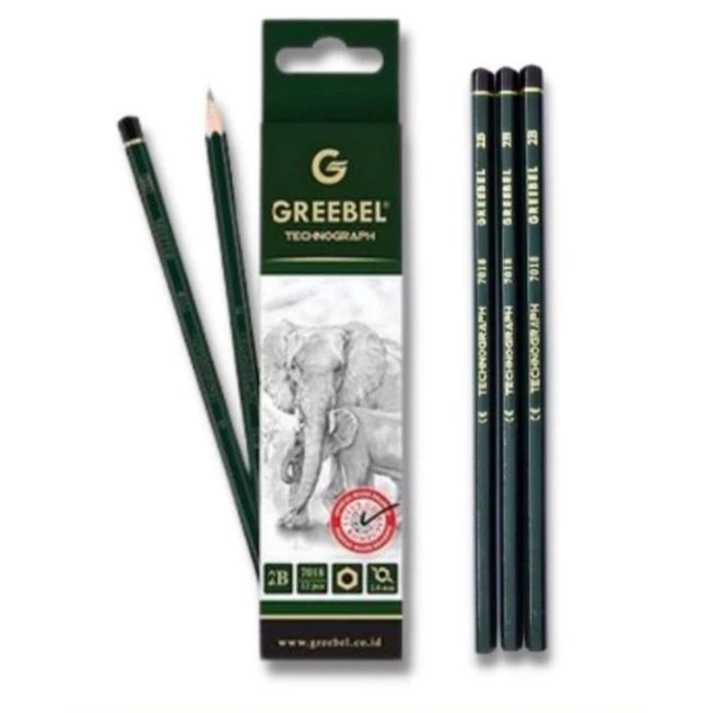 Pensil GREEBEL 2B Asli