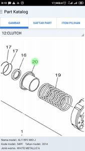 Dudukan per cvt mio J YGP