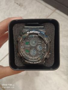 Linary K-Sport Jam Tangan Cowok Hitam