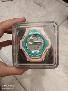 Cardiff Sport Jam Tangan Cewek Peach Green