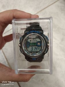 Linary Sport Jam Tangan Anak Hitam Biru