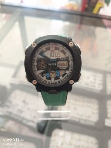 S11  Sport Jam Tangan Cowok Black Green
