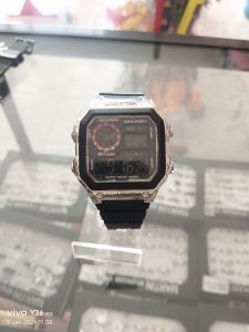 Army Sport Jam Tangan Anak Black Silver