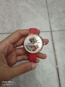 Fossil Jam Tangan Cewek Red