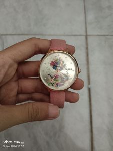 Fossil Jam Tangan Cewek Pink