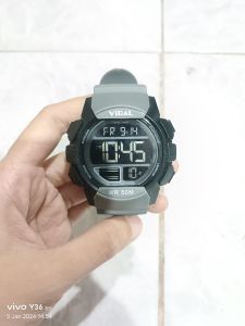 Viral Sport Jam Tangan Cowok Grey Black