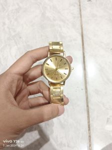 Quartz Jam Tangan Wanita Krepyak Gold