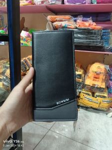 Boweisi Dompet Cowok Panjang Black