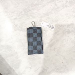 Ganci Dompet Motif Kotak Black Blue