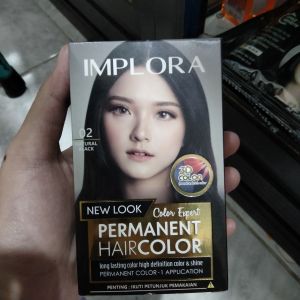 Implora Permanent Hair Color No.02 Natural Black 230ml + 10ml