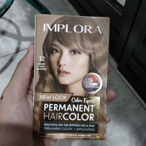 Implora Permanent Hair Color No.12 Light Ash Blonde 230ml + 10ml