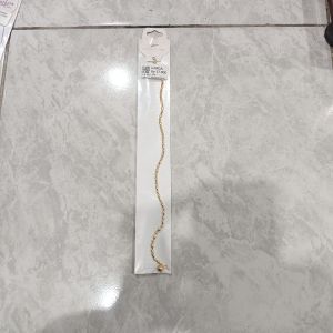 Gelang Kaki Stainless Steel Gold