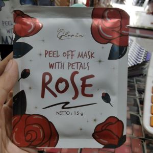 Lea Gloria Peel Off Mask With Petals/ Rose/ 15gr