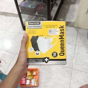 Queen Mask Box/Dewasa/50pcs/Hitam