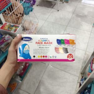 Besco Surgical Face Mask Box/Dewasa/50pcs/Hitam