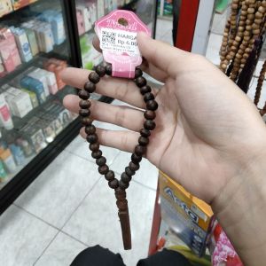 Tasbih Kayu Coklat 33 Butir