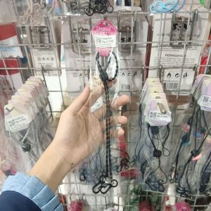 Strap Masker Salur Karakter Hitam