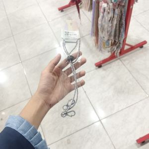 Strap Masker Salur Polos Abu