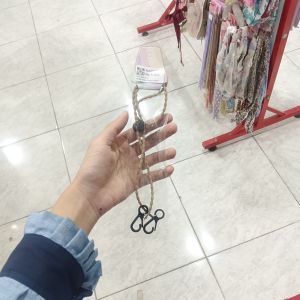 Strap Masker Salur Polos Coklat