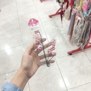 Strap Masker Mote Rantai Pink