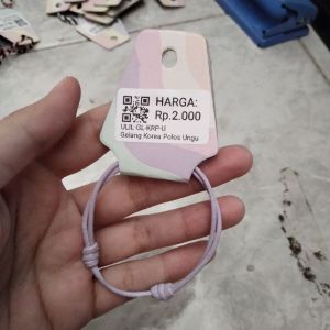 Gelang Korea Polos Ungu