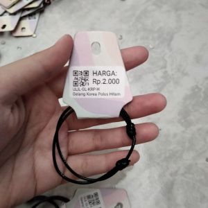 Gelang Korea Polos Hitam