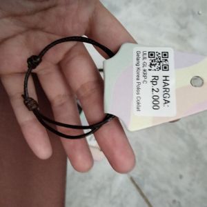 Gelang Korea Polos Hitam