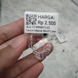 Cincin Manik Motif Love