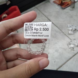Cincin Manik Motif Love 
